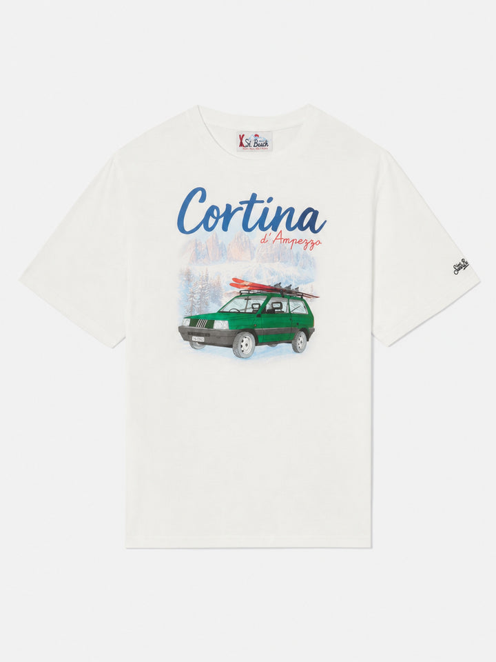 Off white Arnott Warm T-shirt with Panda Cortina print | Special edition