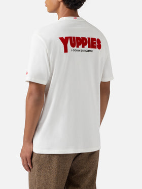 Arnott Warm Winter-Baumwoll-T-Shirt in Weiß mit Yuppies-Print | YUPPIES SONDEREDITION