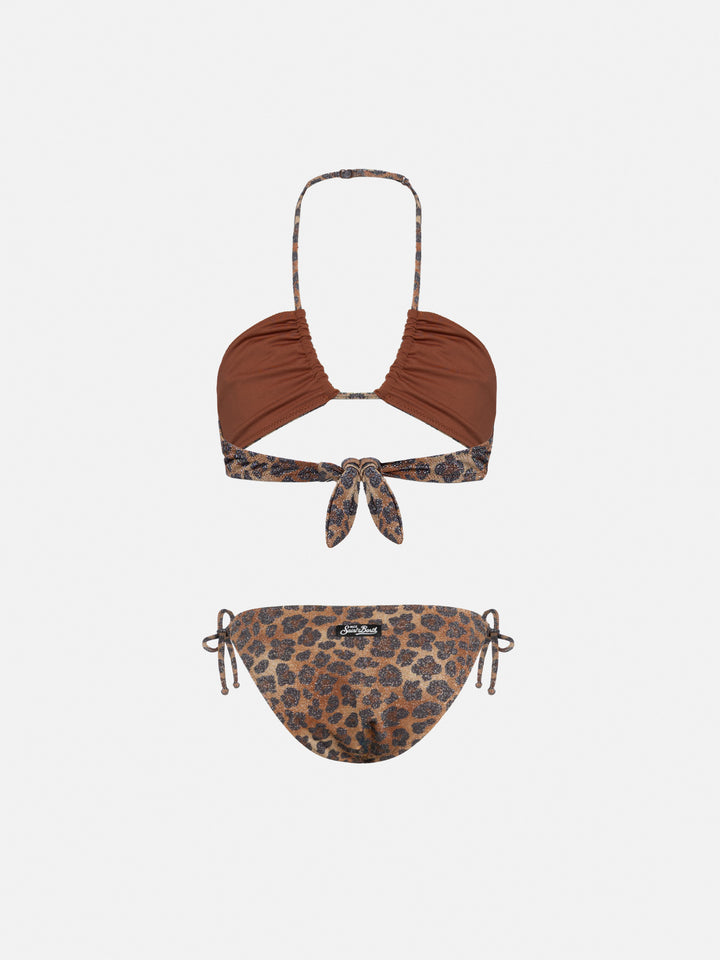 Aryanna animalier lurex bandeau bikini - MC2 Saint Barth