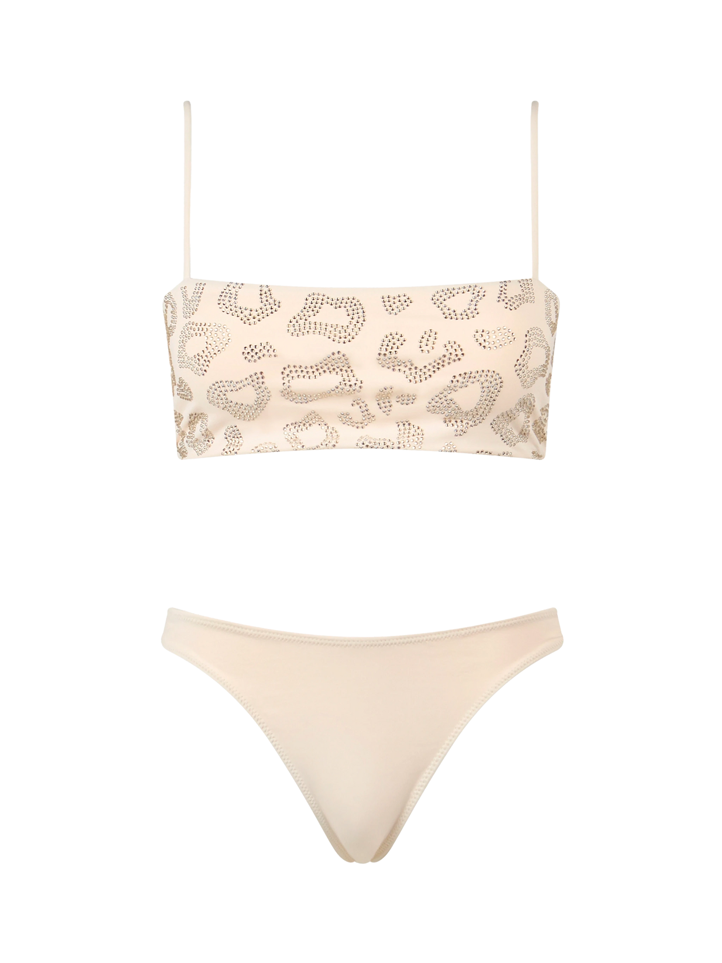 Woman animalier bandeau bikini Athena Naomi with rhinestones - MC2 Saint Barth