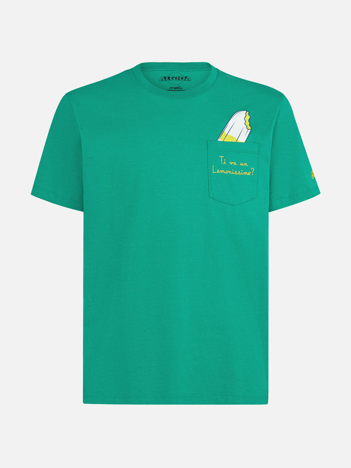 cotton t-shirt with Ti va un Lemonissimo? embroidery | ALGIDA® SPECIAL EDITION