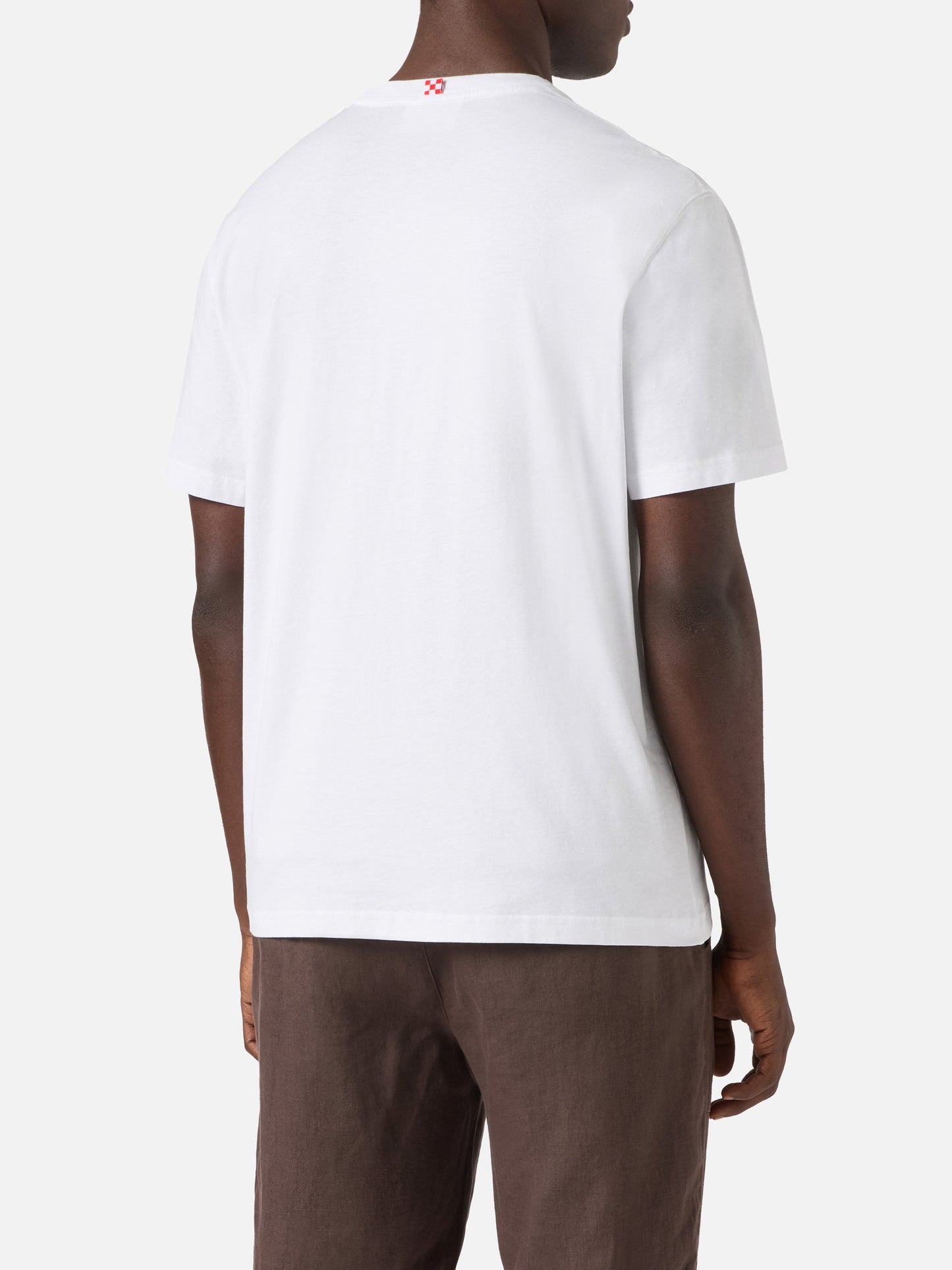 Camiseta Austin blanca con reloj y bordado Call Me James 