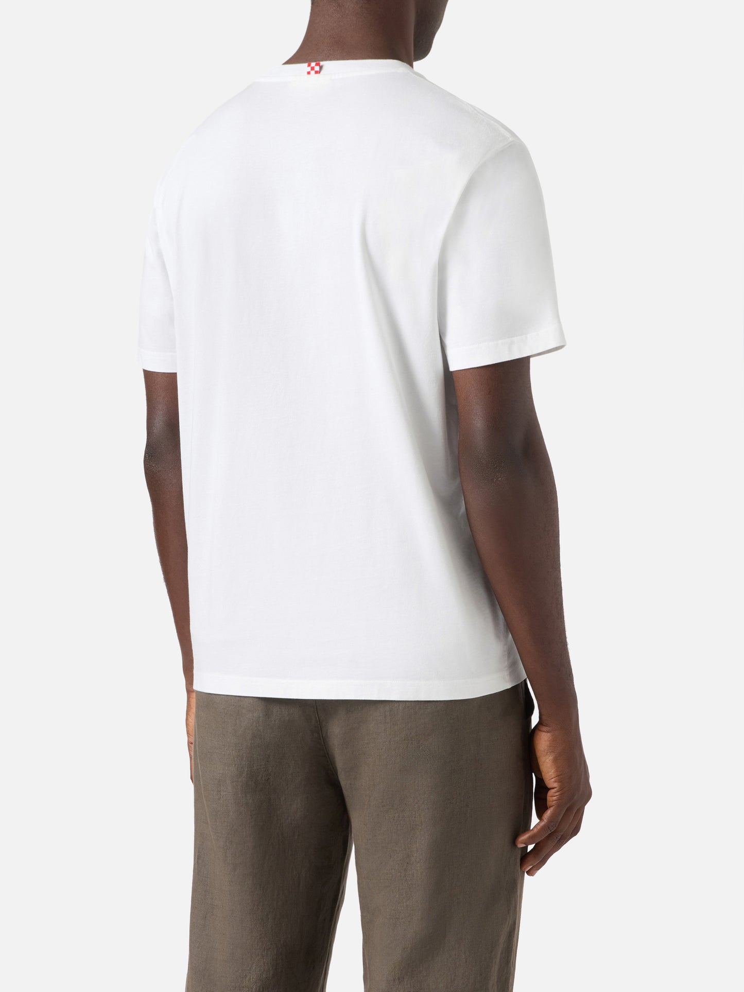 Camiseta Austin blanca con reloj y bordado Time Is Money 
