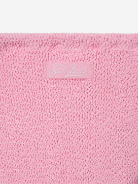 Baker crinkle bikini in light pink