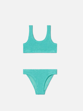 Baker crinkle bikini in water green
