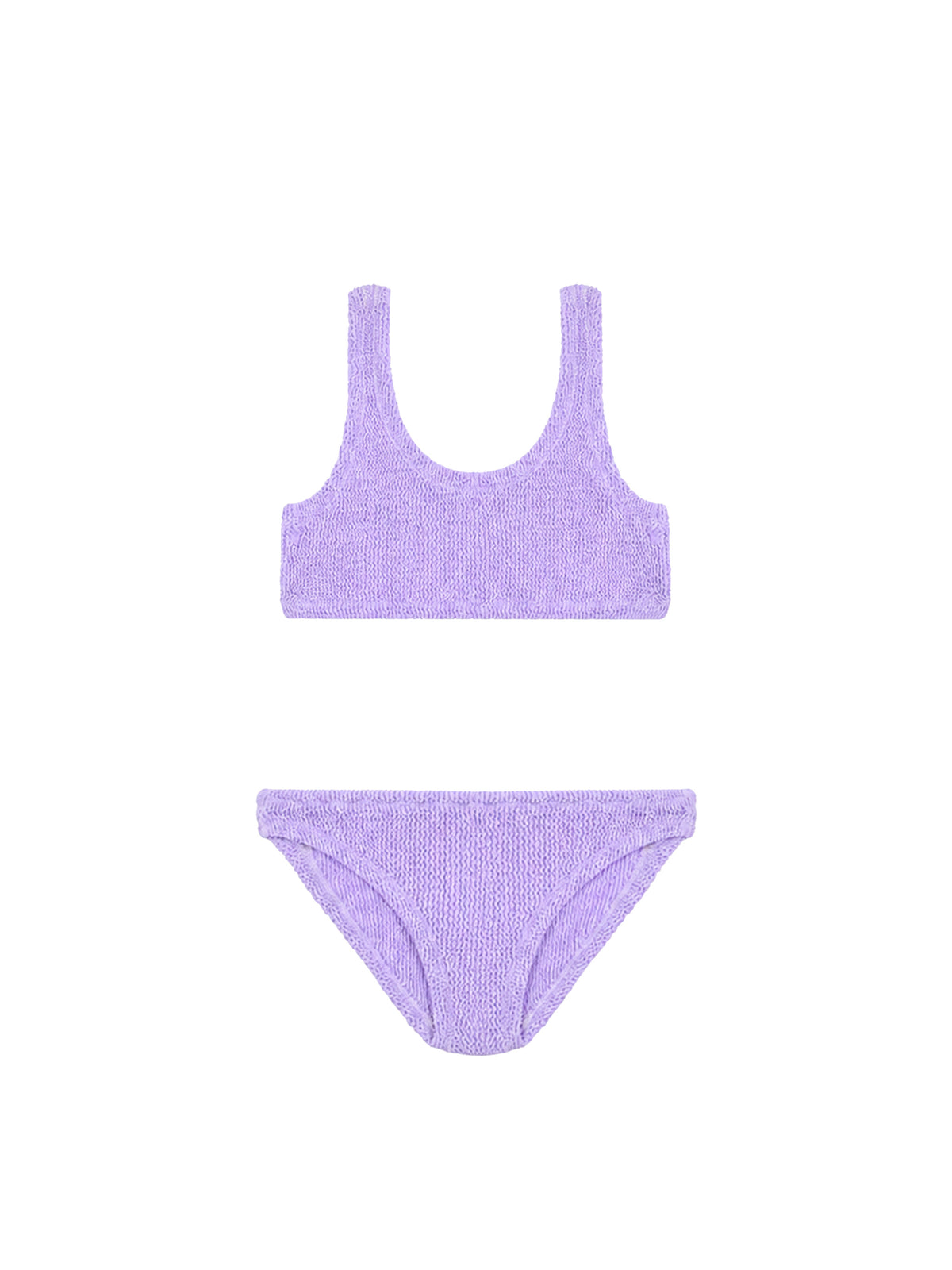 Bikini bralette classique effet froissé lilas Baker 