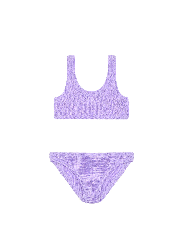Bikini a triangolo Baker in crinkle lilla