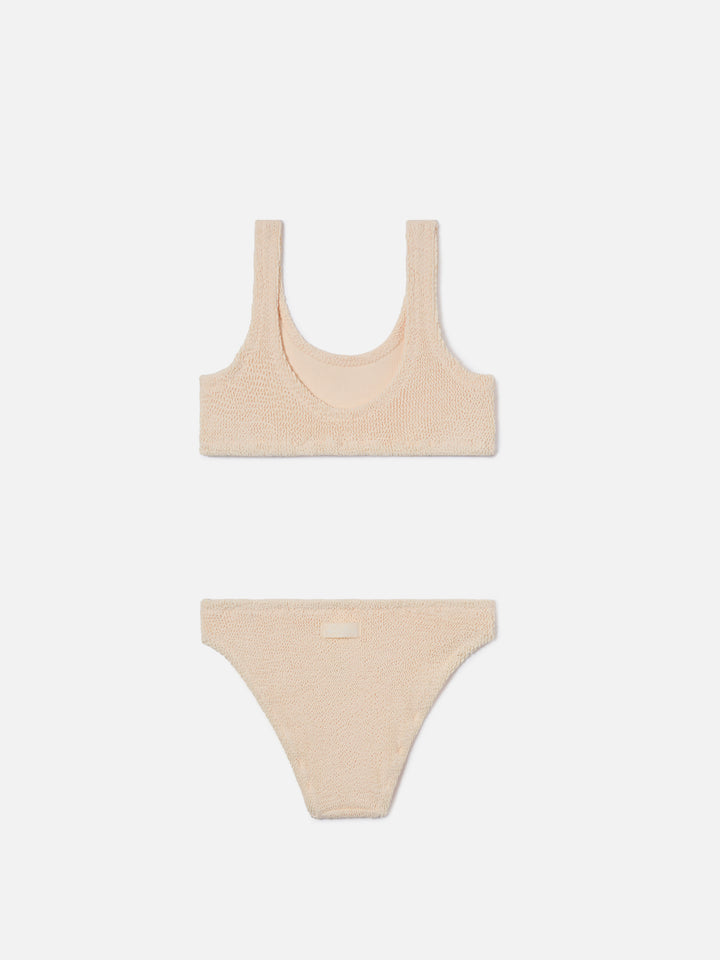 Baker crinkle bikini in ivory