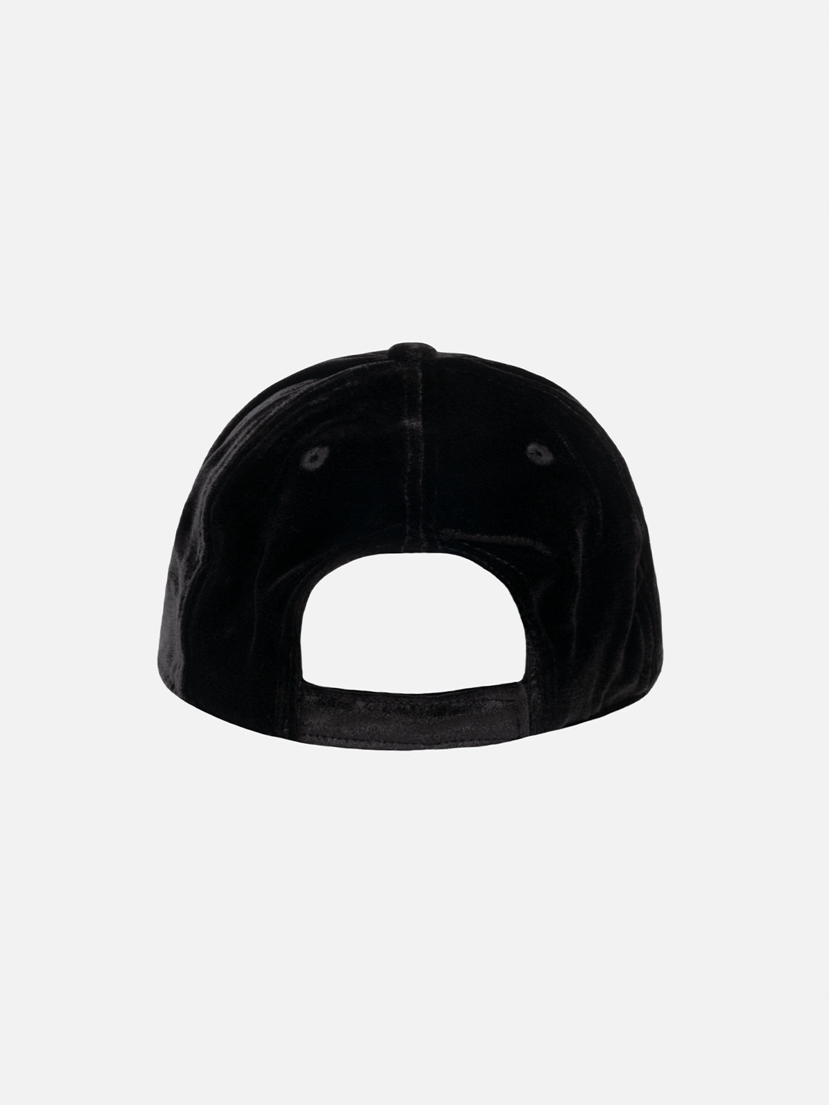 Black velvet ball cap Baseball with rhinestones logo - MC2 Saint Barth