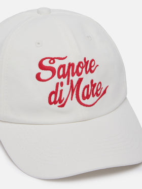 Cappellino da baseball in cotone bianco con ricamo | EDIZIONE SPECIALE SAPORE DI MARE
