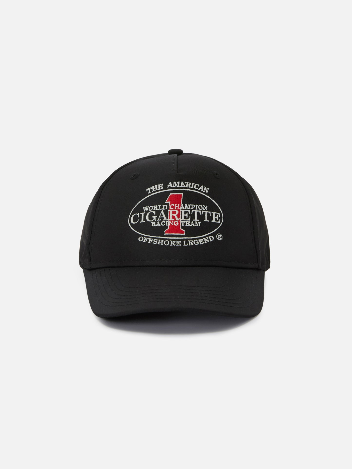 Casquette de baseball à visière noire avec broderie Cigarette | Special Edition 