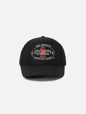 Casquette de baseball à visière noire avec broderie Cigarette | Special Edition 