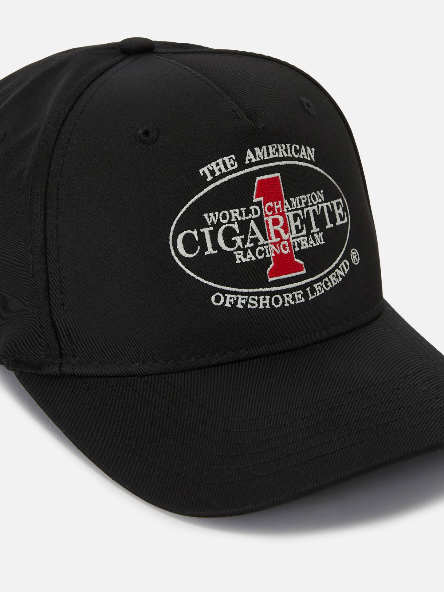 Casquette de baseball à visière noire avec broderie Cigarette | Special Edition 