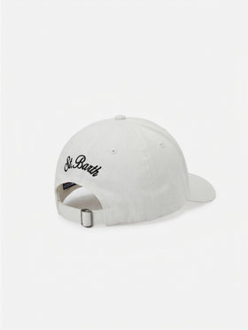 Baseball cap with visor in white with Cigarette embroidery | CIGARETTE SPECIAL EDITION