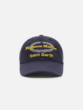 Casquette de baseball avec visière en coton bleu avec broderie | Édition spéciale 