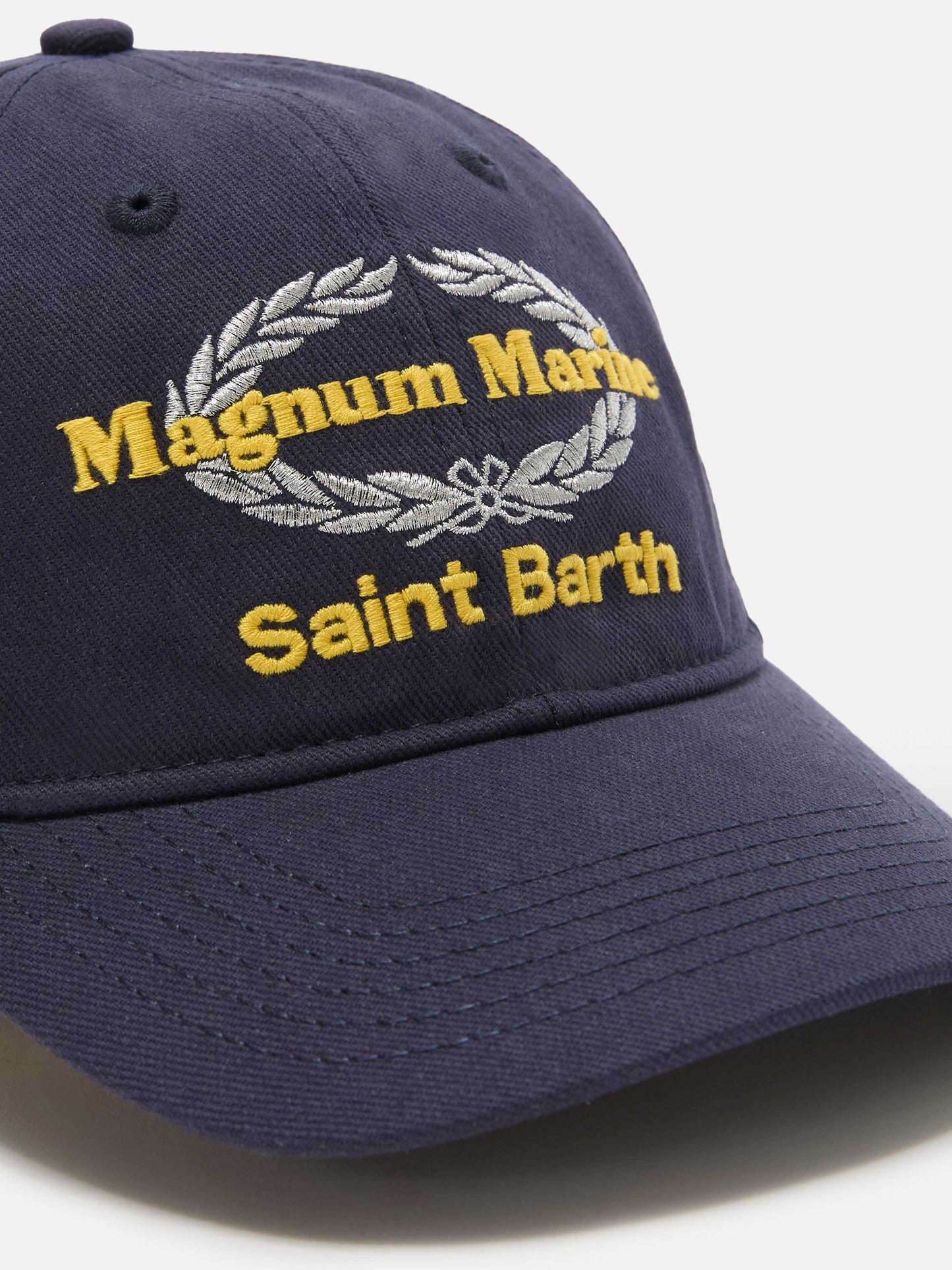 Casquette de baseball avec visière en coton bleu avec broderie | Édition spéciale 