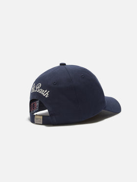 Casquette de baseball à visière en coton bleu avec broderie Sapore di Sale | Special Edition 