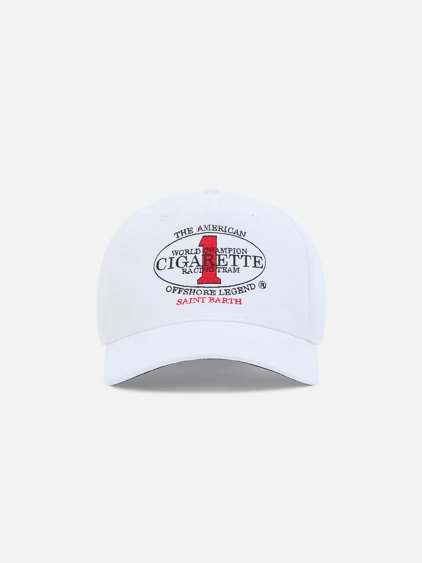 Casquette de baseball à visière blanche avec broderie Cigarette | CIGARETTE SPECIAL EDITION 