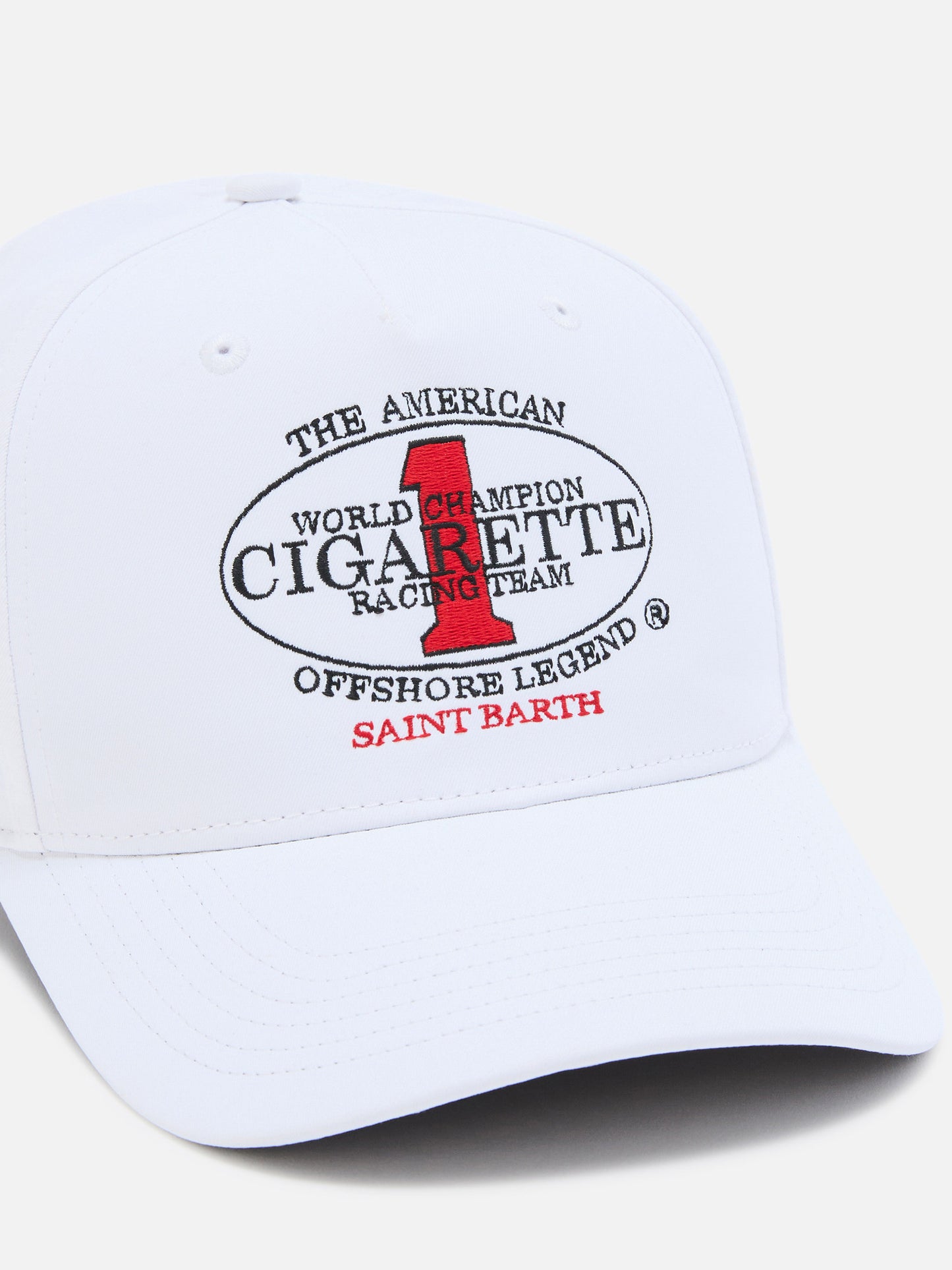 Casquette de baseball à visière blanche avec broderie Cigarette | CIGARETTE SPECIAL EDITION 
