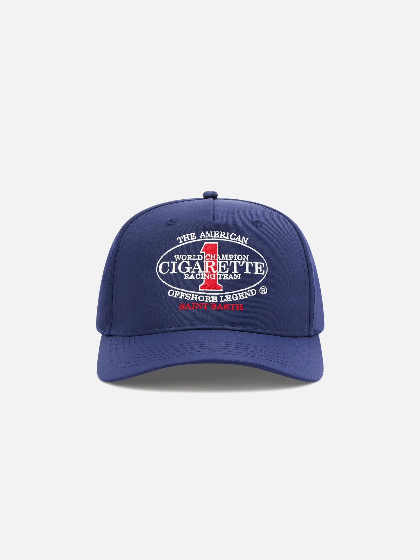 Gorra de béisbol con visera en azul marino con bordado Cigarette | CIGARETTE SPECIAL EDITION 