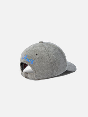 Baseballkappe aus Wollmischung mit Weihnachtsmotiv-Stickerei | VACANZE DI NATALE SPECIAL EDITION