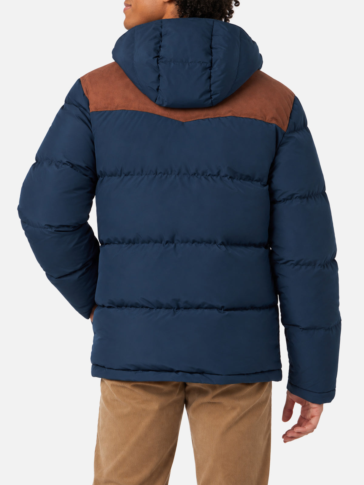 Blue Baxter hooded down jacket