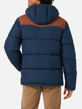 Blue Baxter hooded down jacket