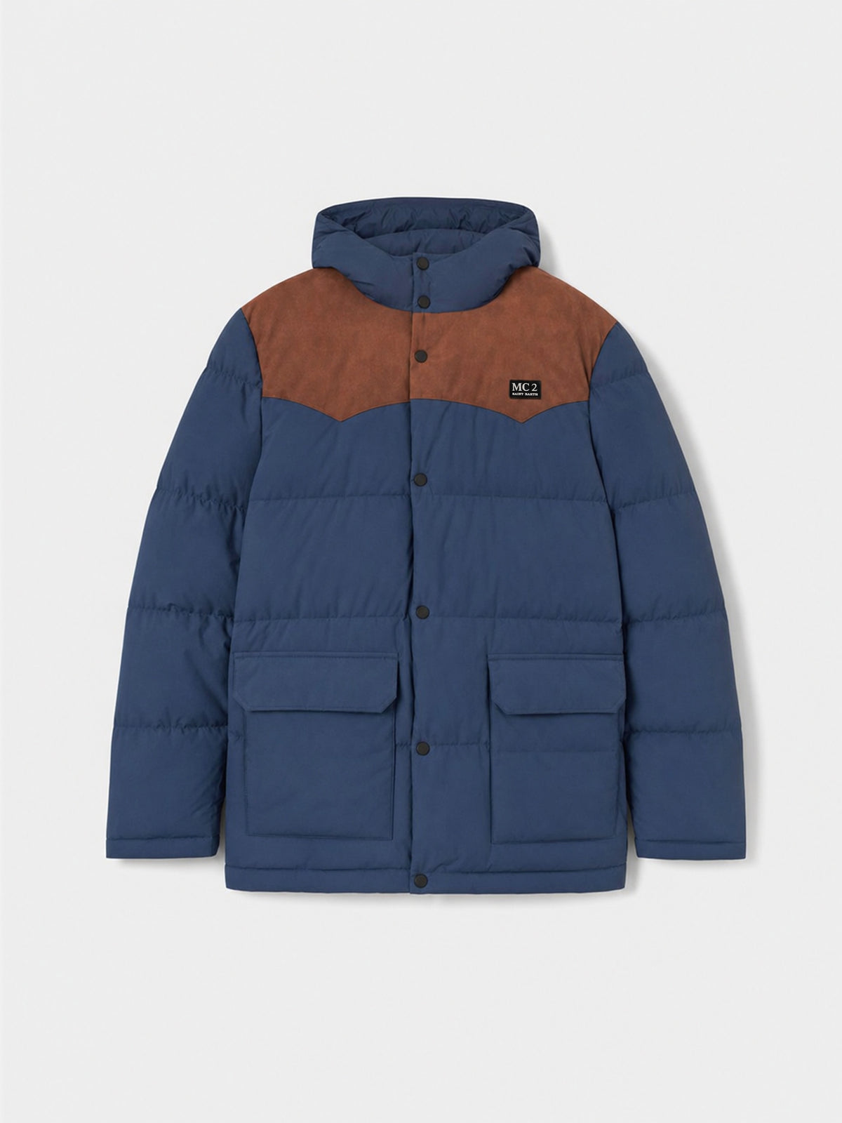 Blue Baxter hooded down jacket