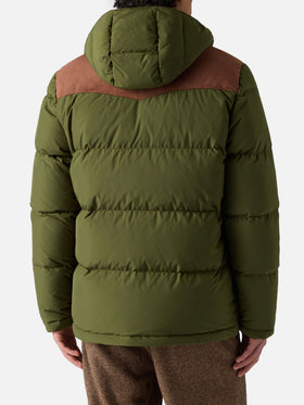 Piumino Baxter verde militare con cappuccio