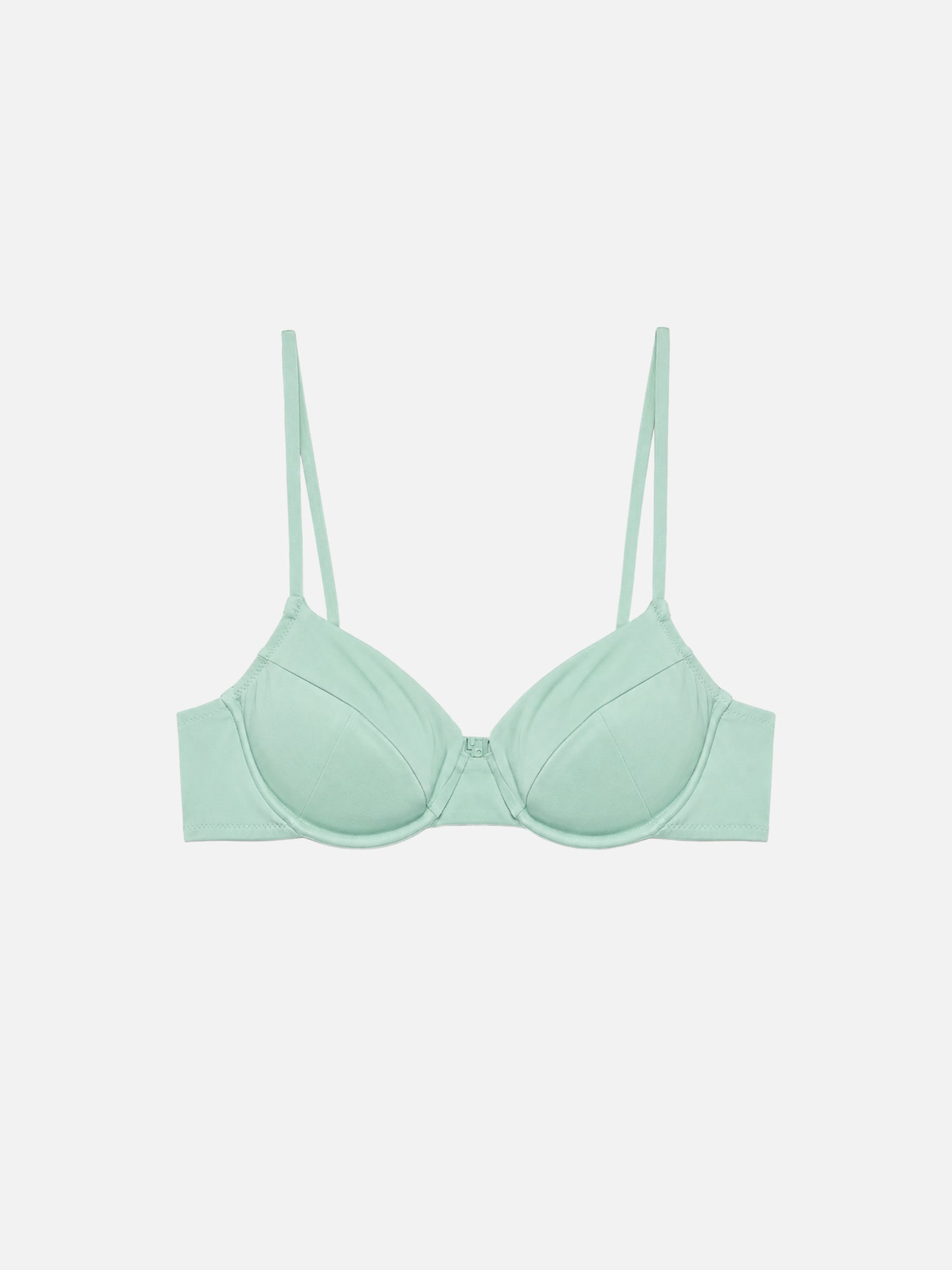 Bralette-Badeanzug für Damen in Salbei mit Bügeln