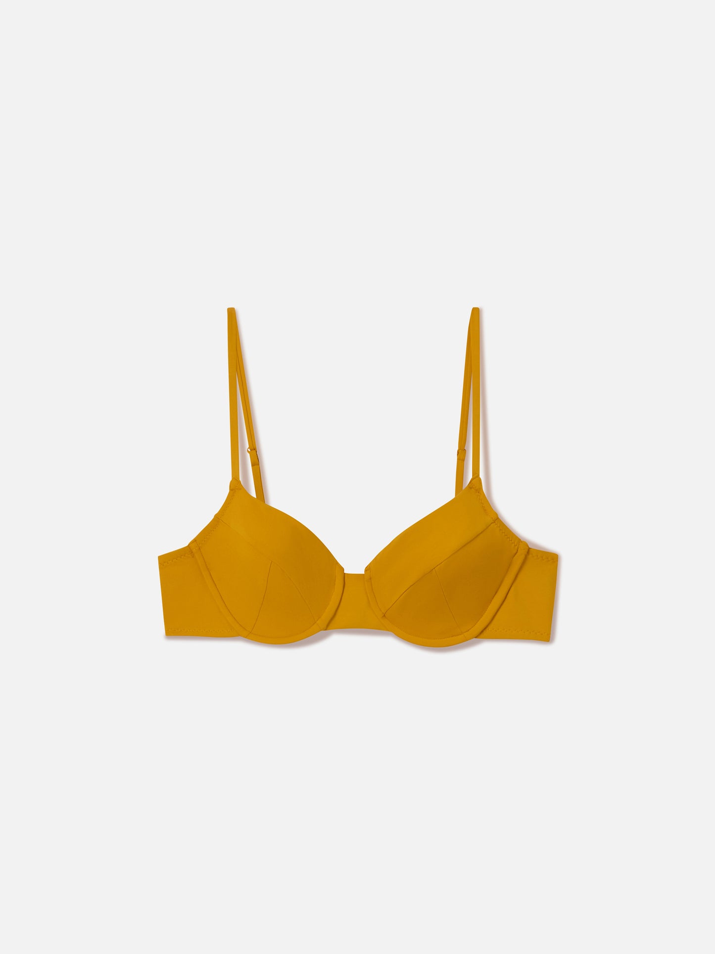 Ockerfarbenes Bea Bügel-Bralette-Top 