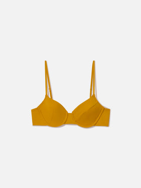 Ockerfarbenes Bea Bügel-Bralette-Top 