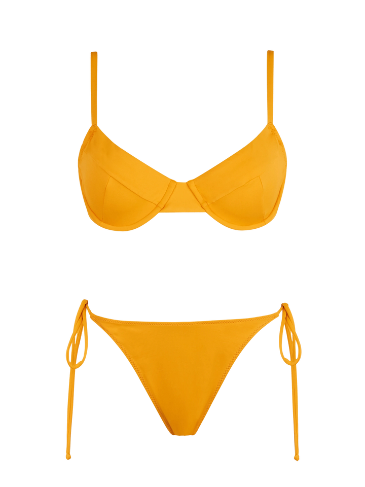 Woman ochre underwired bralette bikini Bea Marielle - MC2 Saint Barth