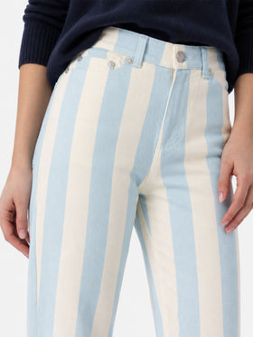 Pantalones vaqueros de rayas azul claro Belleville 