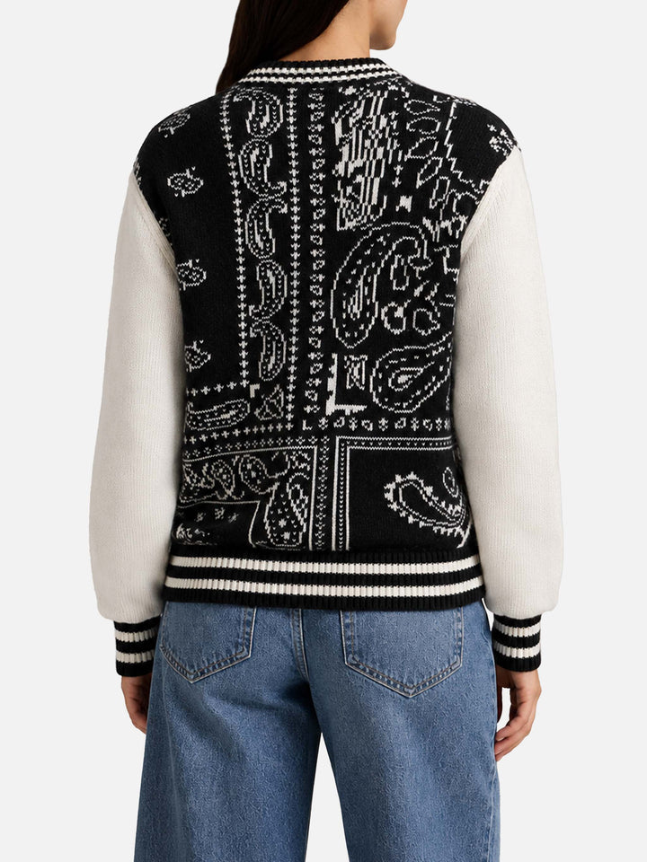 Veste college Benjamin avec imprimé bandana 