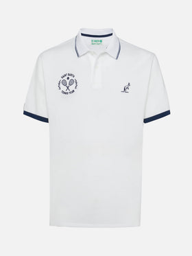 Polo shirt de piqué de algodón blanco Beverly Hills | Special Edition 