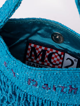 Shiny turquoise Mini Bag Pearl - MC2 Saint Barth