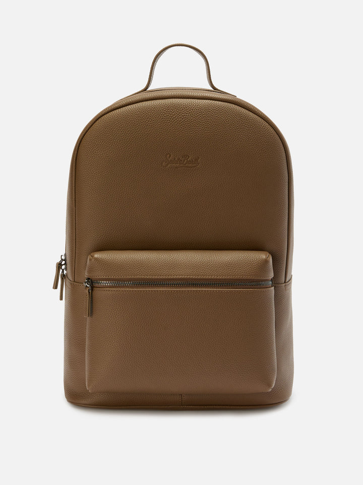 Rucksack aus braunem Leder