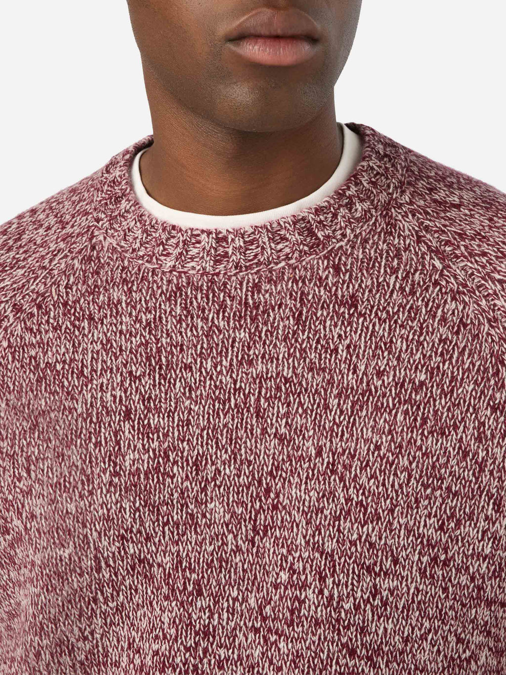Red Blunt wool crewneck with mouliné knit – MC2 Saint Barth