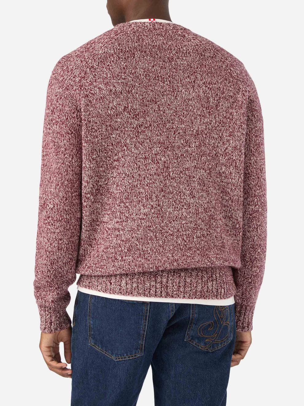 Red Blunt wool crewneck with mouliné knit – MC2 Saint Barth