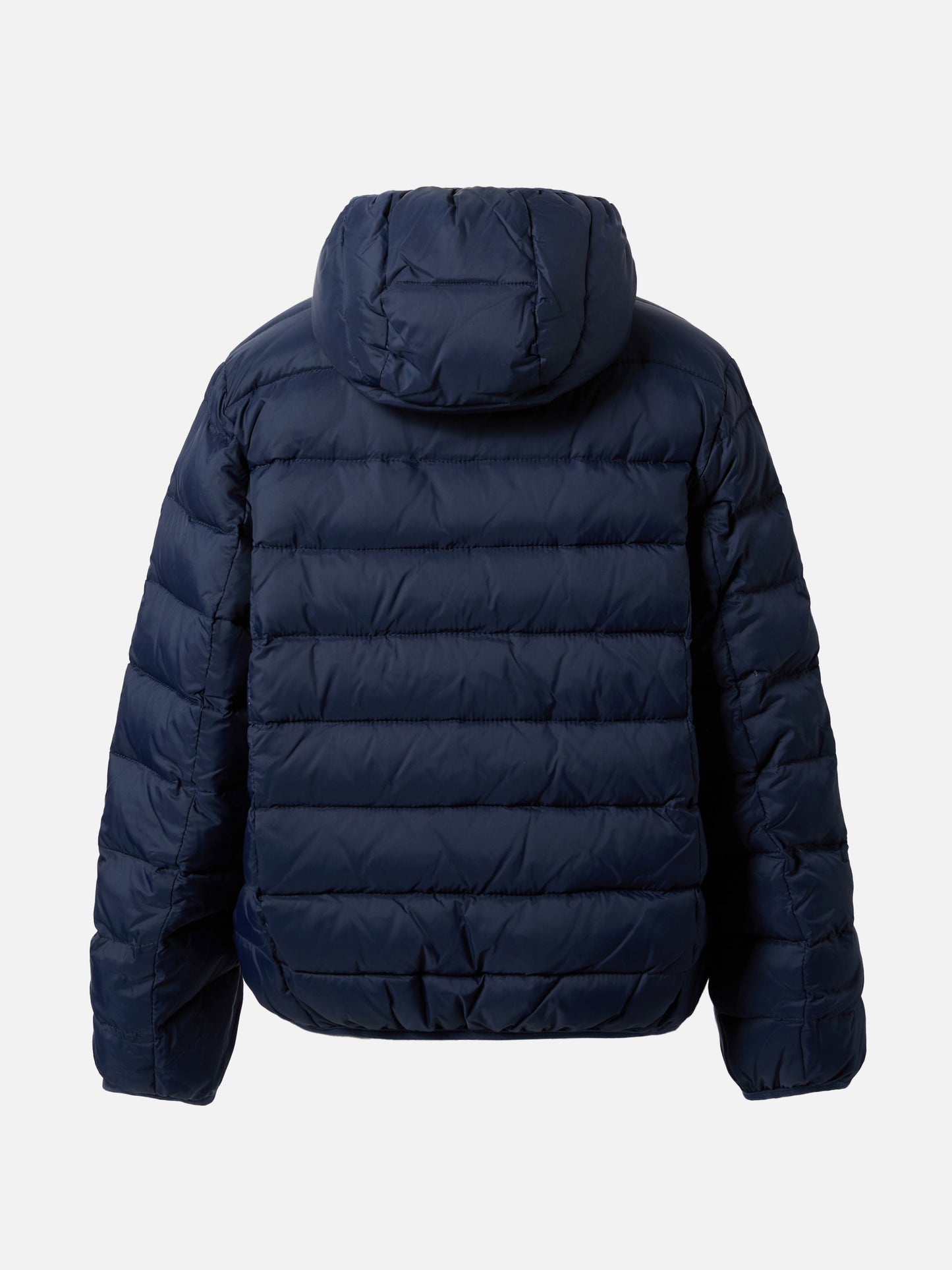Wendbare Daunenjacke Bob in Marineblau und Tartan