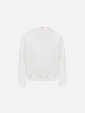 Boy sweatshirt Bobby with St. Barth print and terry crab patch - MC2 Saint Barth