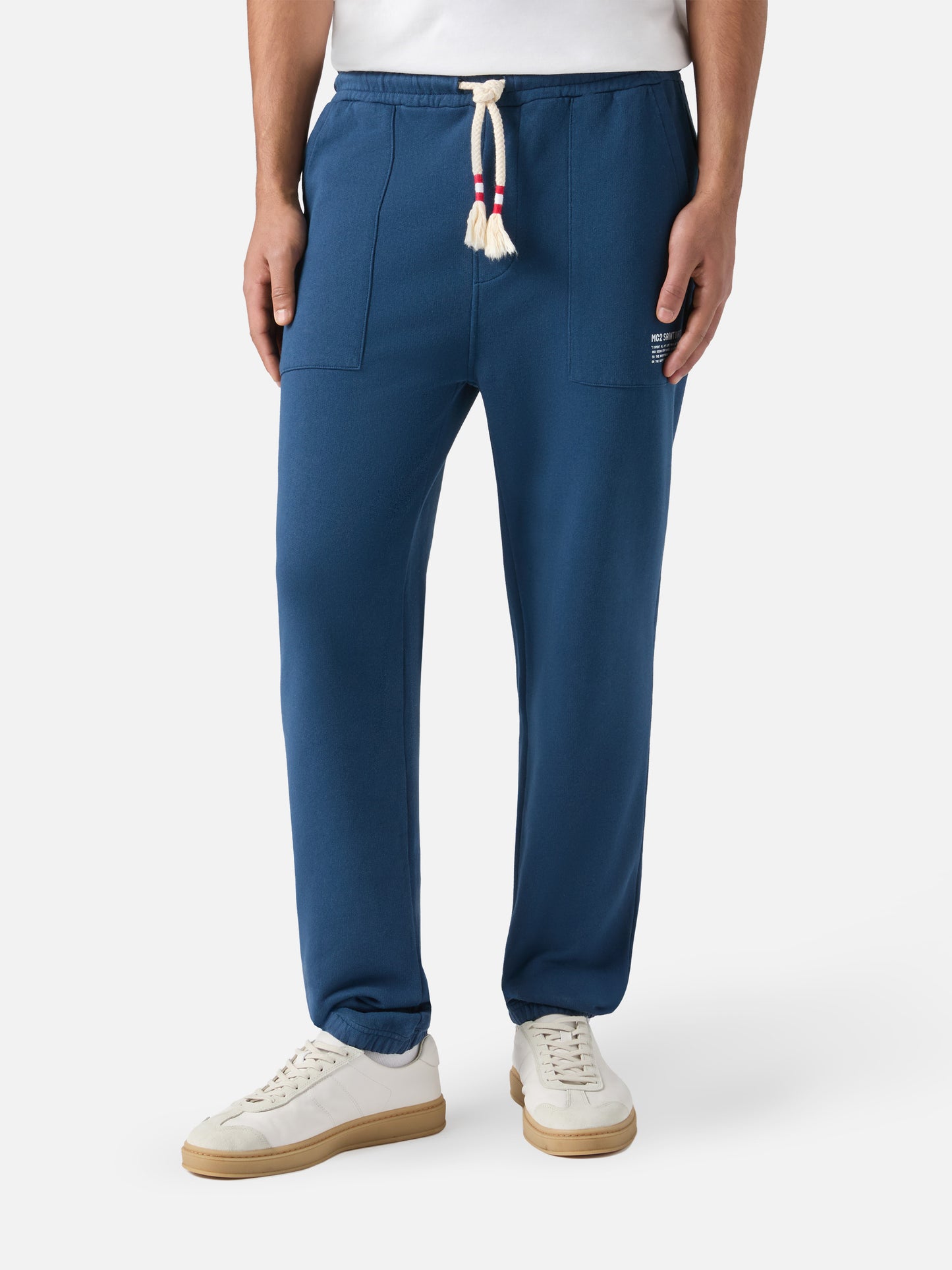 Blaue melierte Trainingshose Bolt