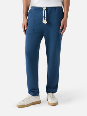 Blaue melierte Trainingshose Bolt