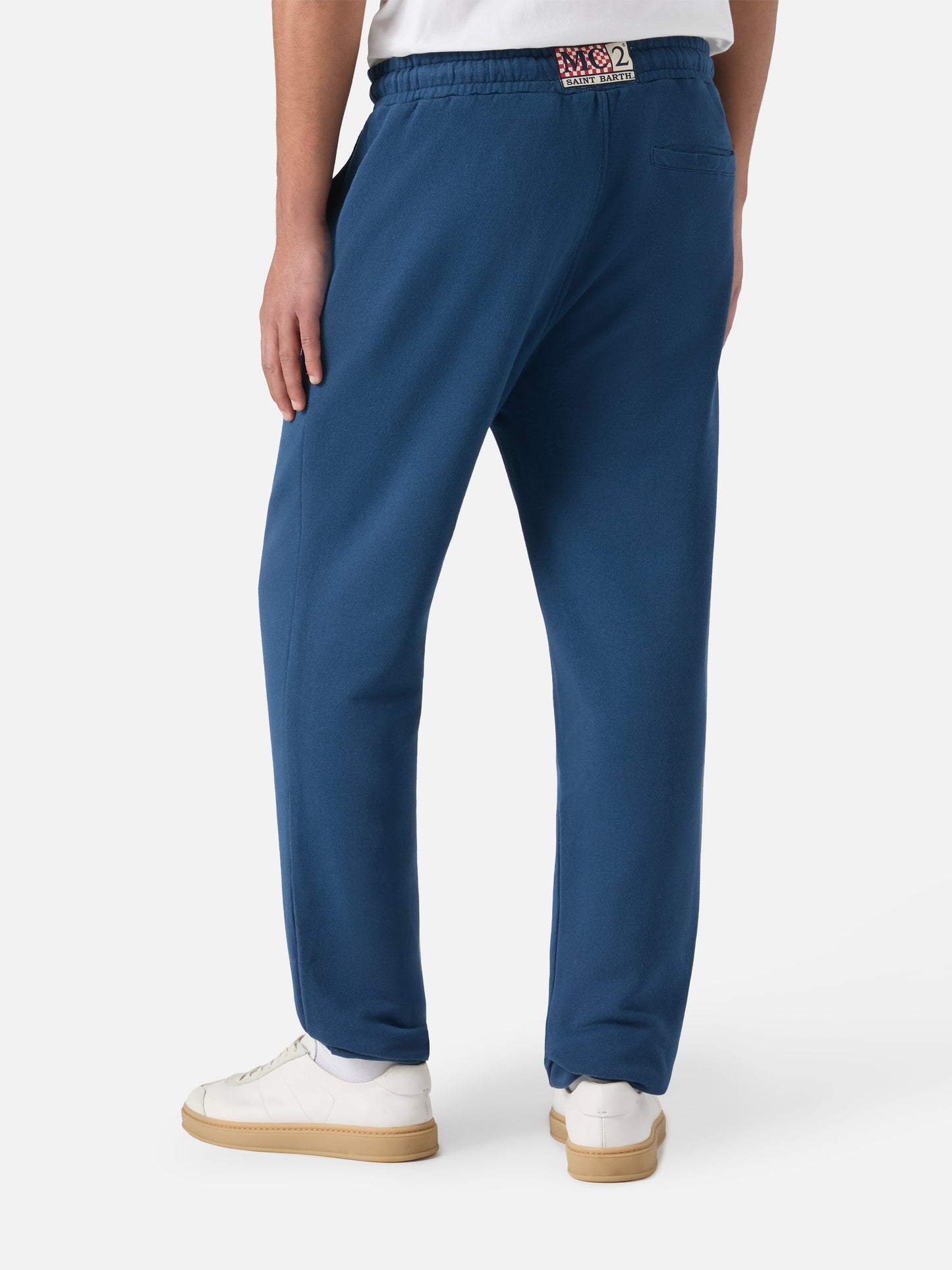 Blaue melierte Trainingshose Bolt