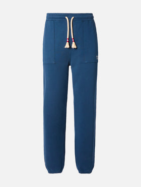 Blaue melierte Trainingshose Bolt