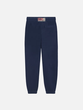 Marineblaue Baumwoll-Trainingshose Bolt Jr