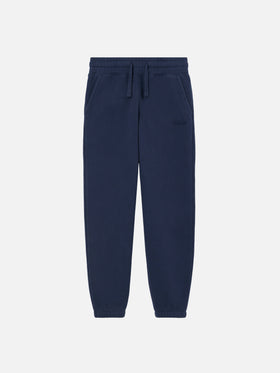 Marineblaue Baumwoll-Trainingshose Bolt Jr