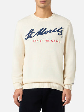 Maglia Bombardino in cotone ricamo St. Moritz | Special Edition
