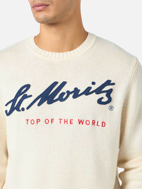 Maglia Bombardino in cotone ricamo St. Moritz | Special Edition